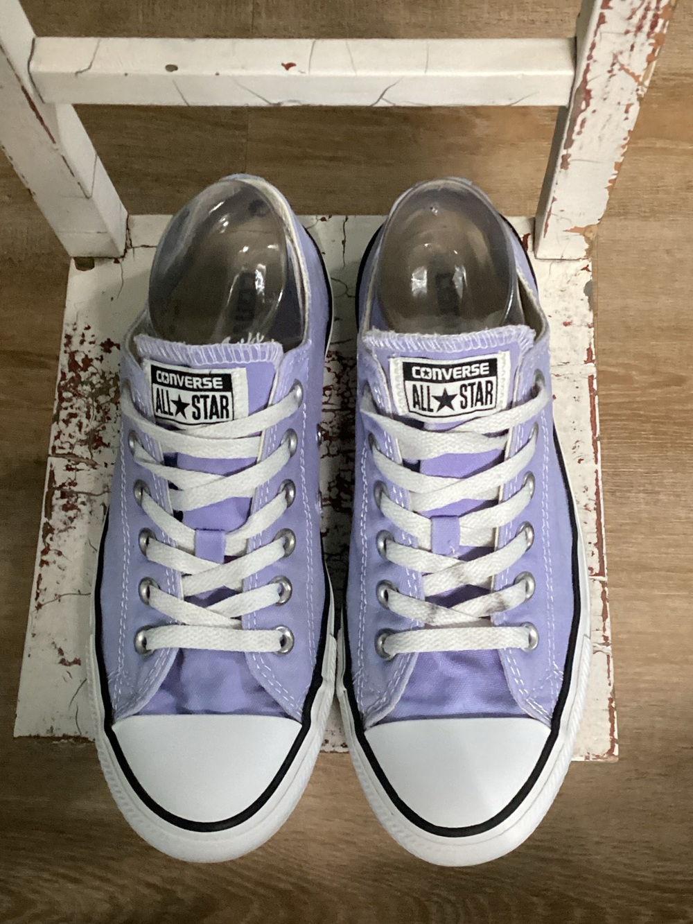 Chuck Taylor All Star Lavender Slip-On Low Top Sneakers size 7 142375F Unisex